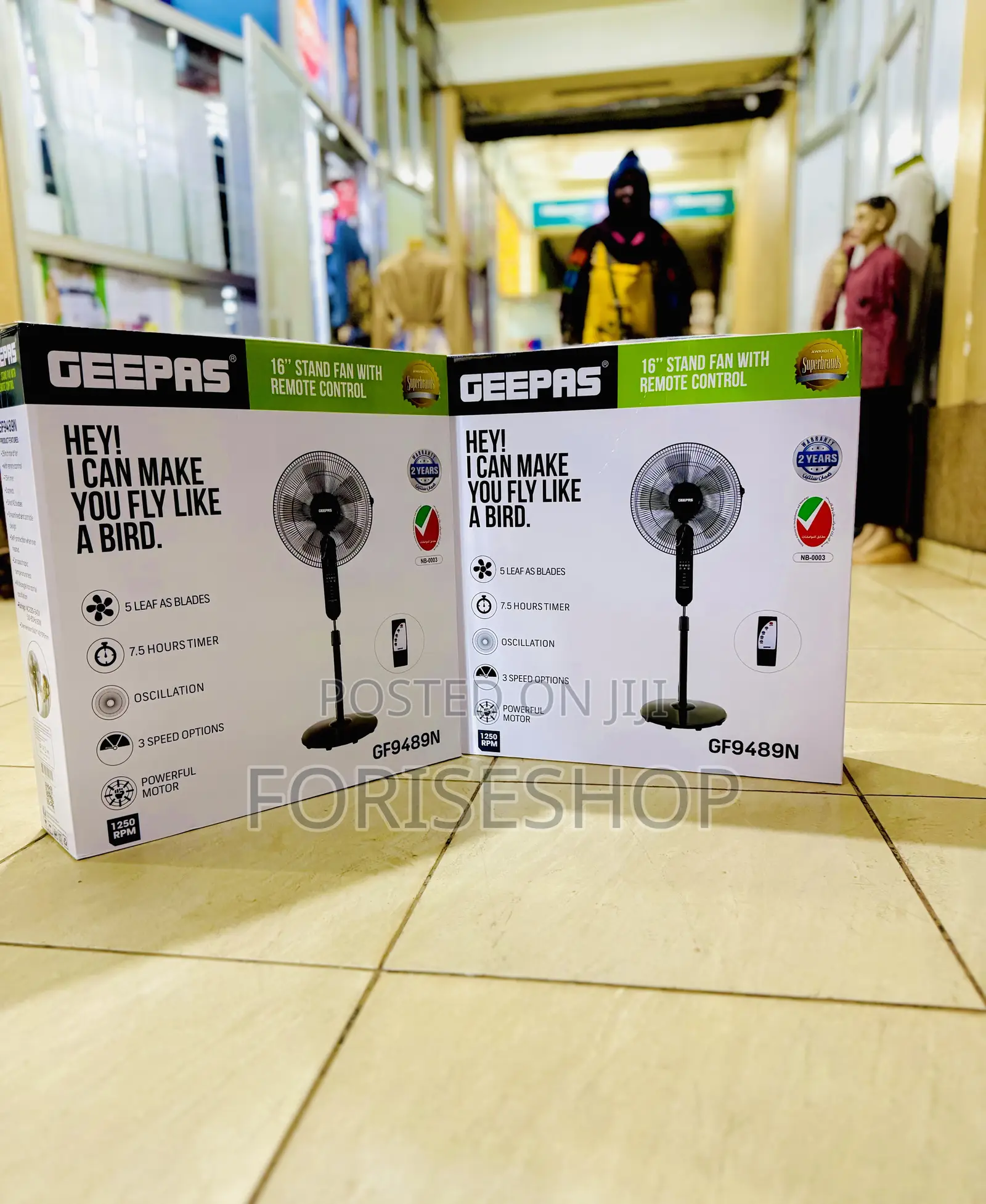 Geepas Stand Fan With Remote