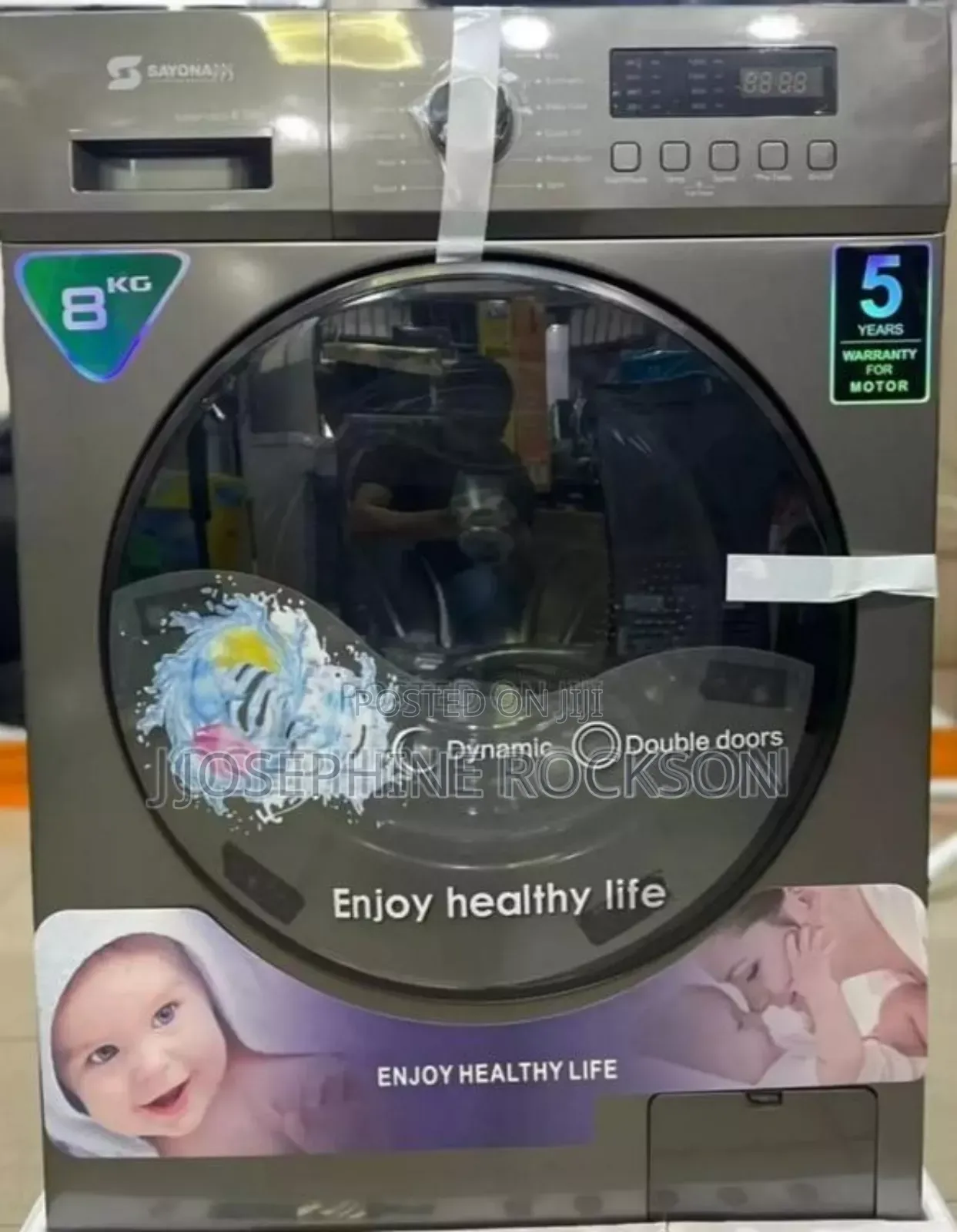 8kg Sayona Front Loader Washing Machine