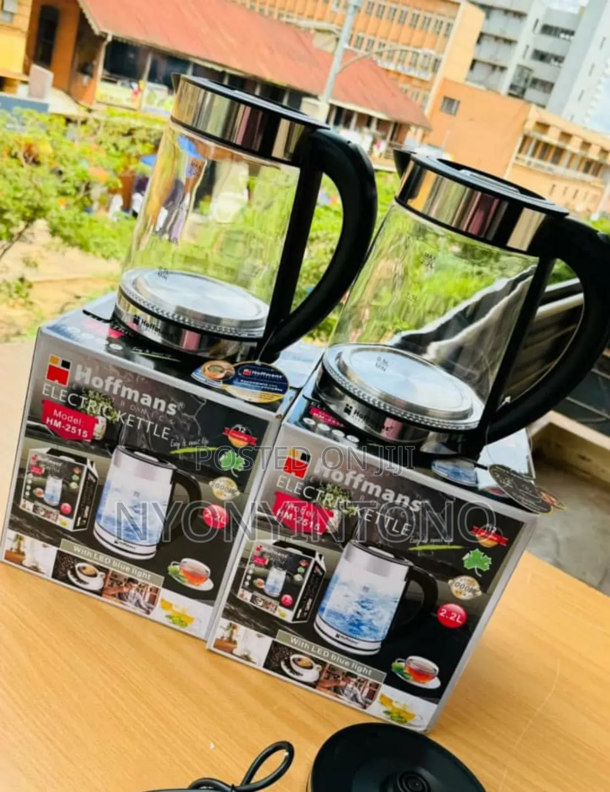 Hoffmans 2.2litres Glass Cordless Water Kettle