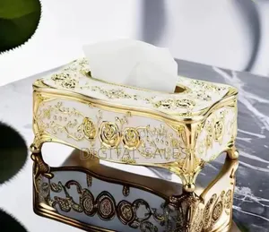 Photo - Tissue Box Napkin Holder Paper Case Cover for Table Decor,