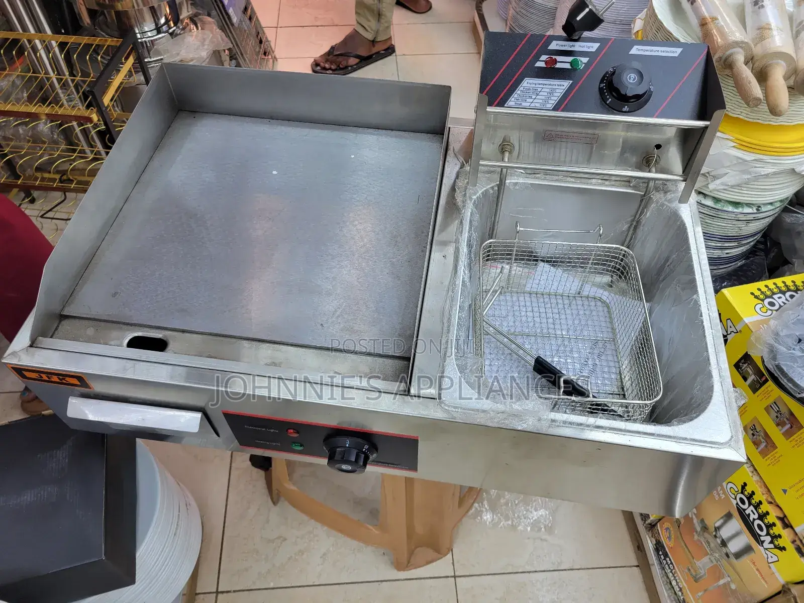 2in1 Griddle and Deepfryer Machine