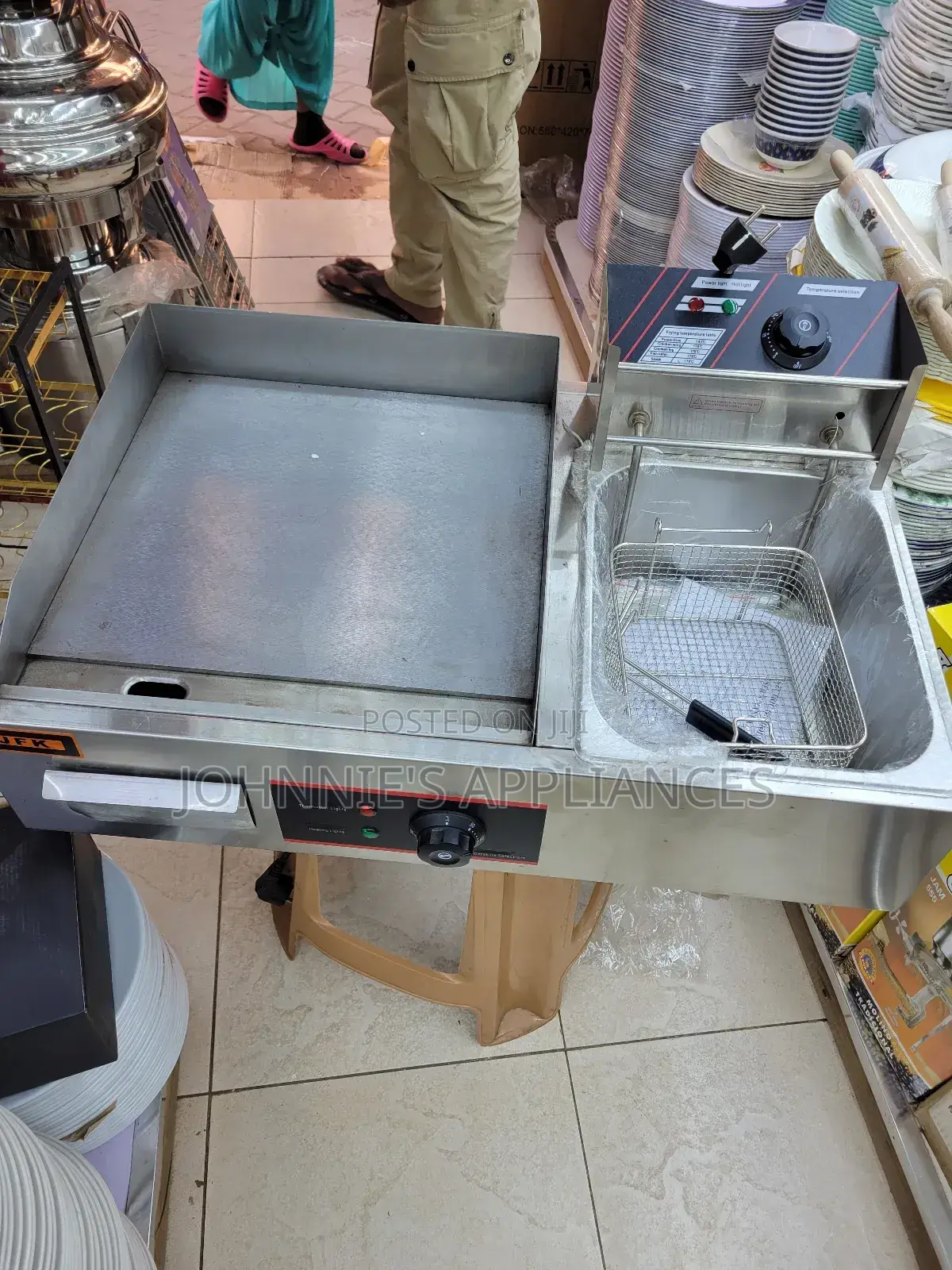 2in1 Griddle and Deepfryer Machine