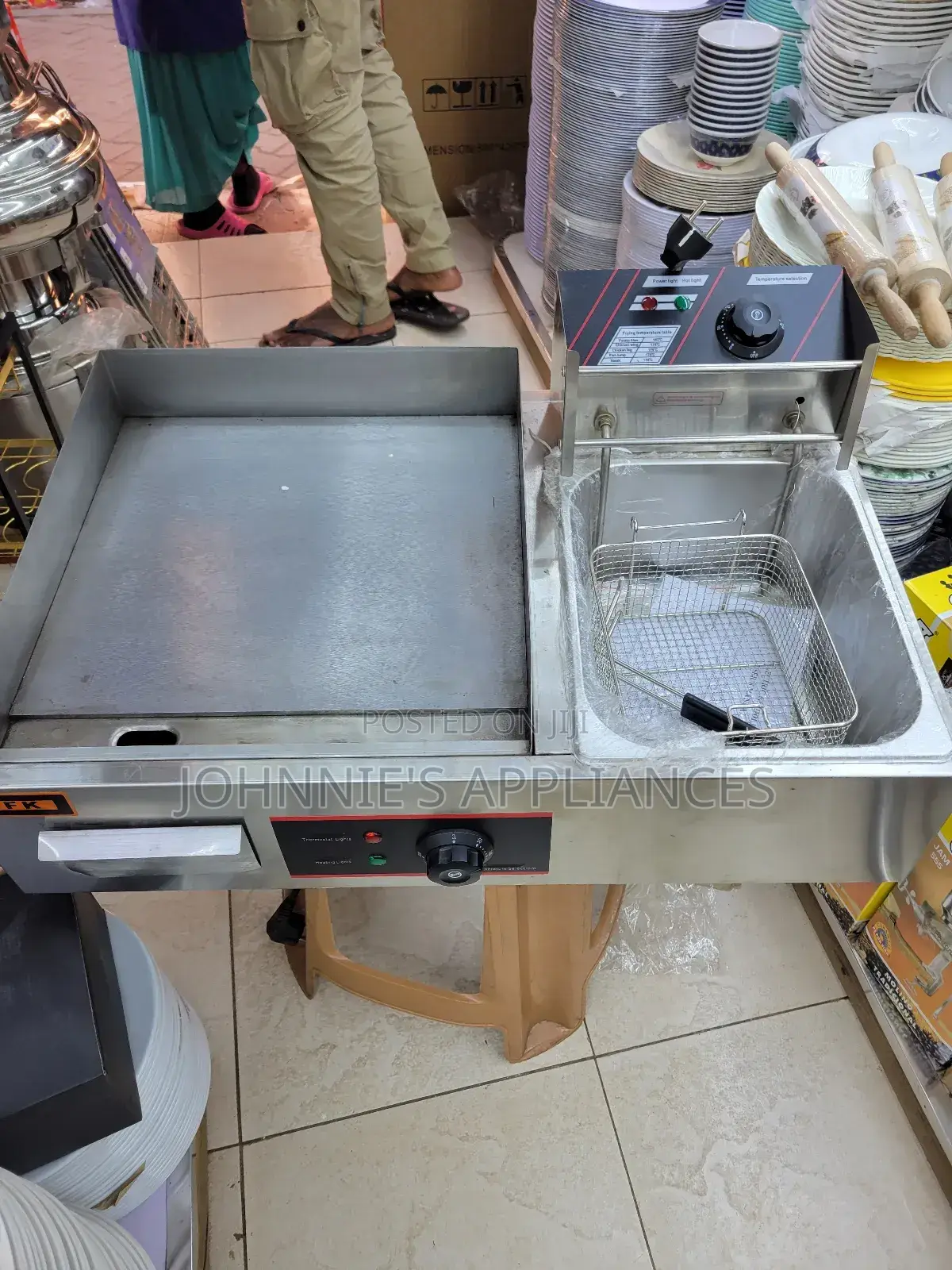 2in1 Griddle and Deepfryer Machine