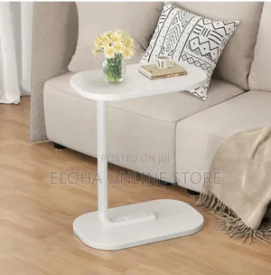 Small Modern C Shaped Side Table, Sofa End Table,
