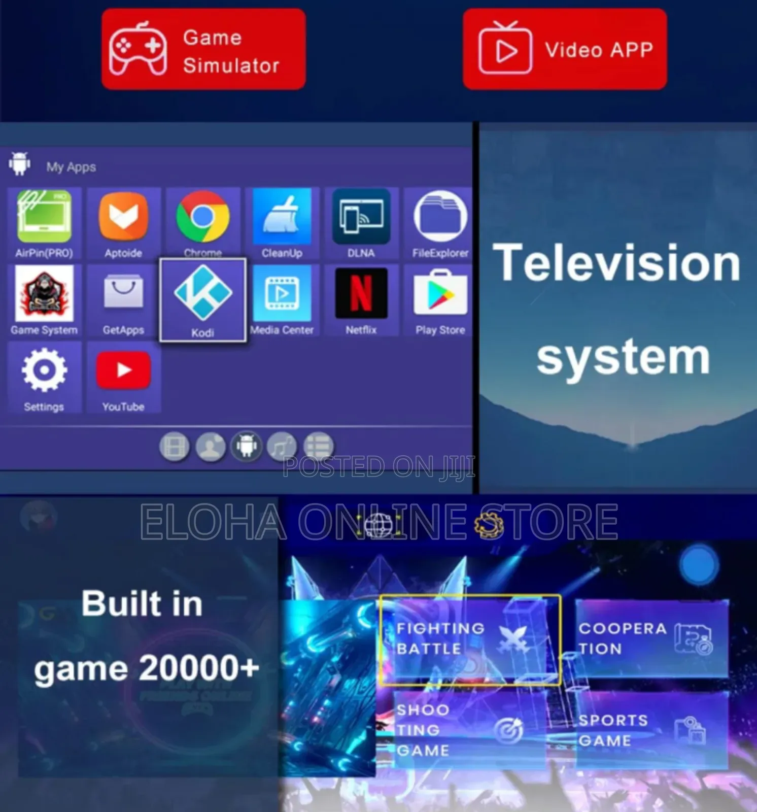 2in1 X5 Android Tv Box and Game Console