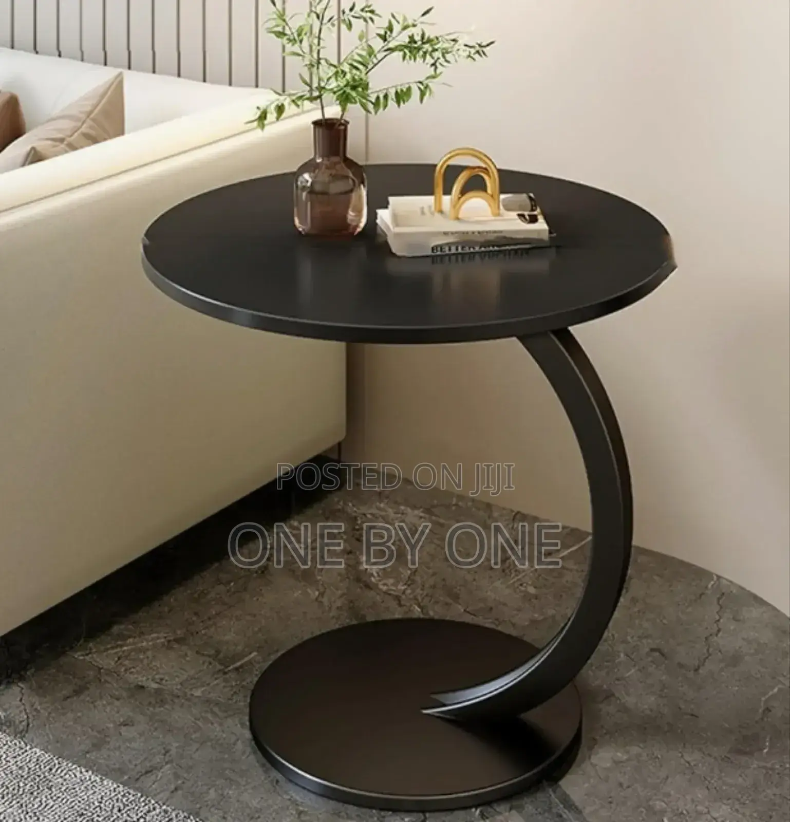 Round Side Table C Shaped Coffee Table