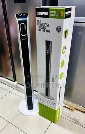 Geepas High-Quality Digital Tower Fan With Remote Control