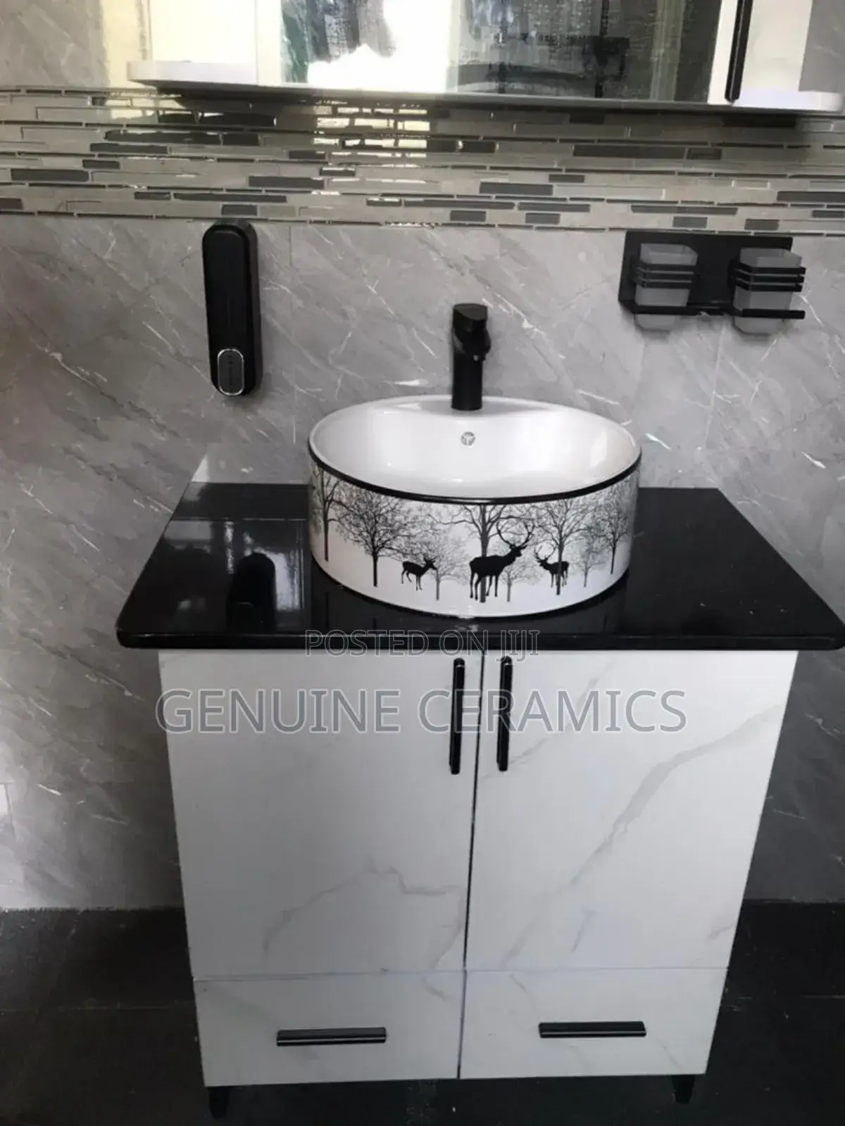 Round Work Top Basin