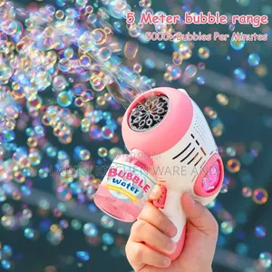 Bubble Gun for Kids Summer Outdoor Activity Party Pink