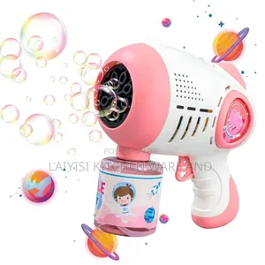 Bubble Gun for Kids Summer Outdoor Activity Party Pink