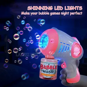 Bubble Gun for Kids Summer Outdoor Activity Party Pink