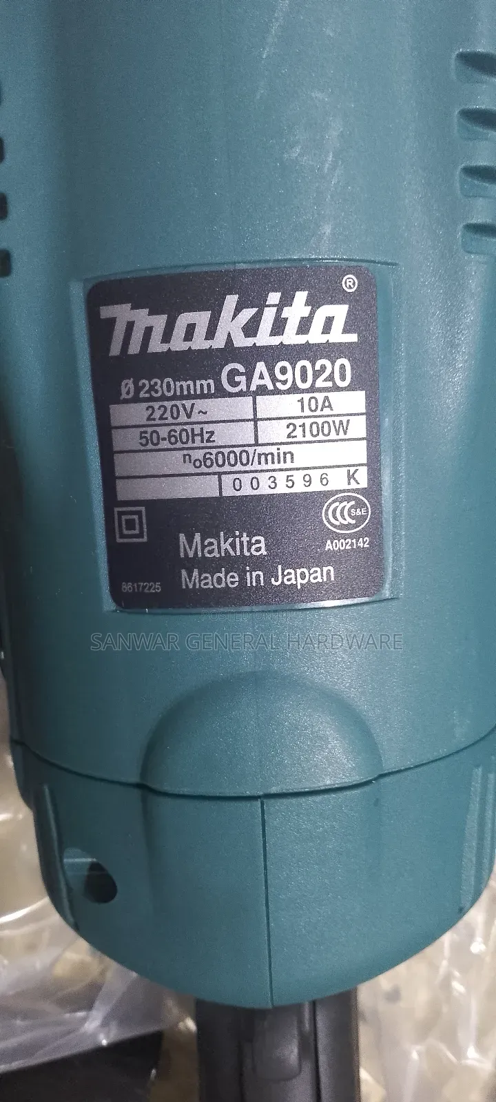 Makita Grinder,9"(Made in Japan)