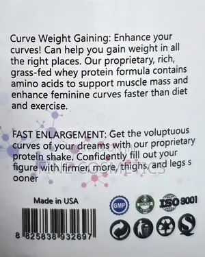 Curvy Weight Gain Hip/Butt Enhancement Whey Protein Porridge