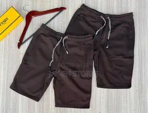 Plain Brown Fendi Shorts