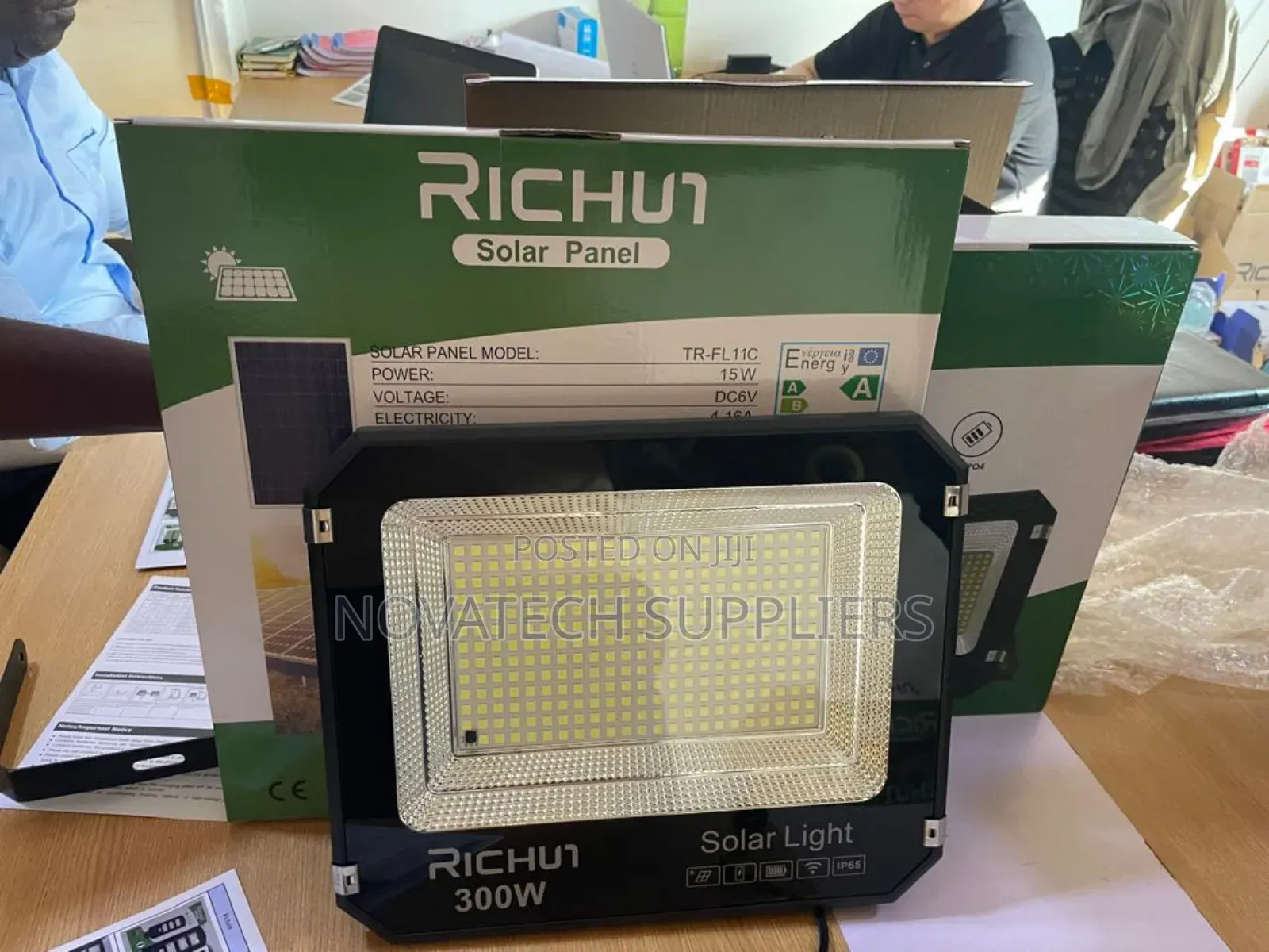 300w Durable Richur Led Solar Flood Lights / Dusk Till Dawn