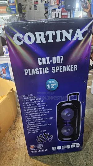 Cortina CRX-007 12"Rechargeable Speaker