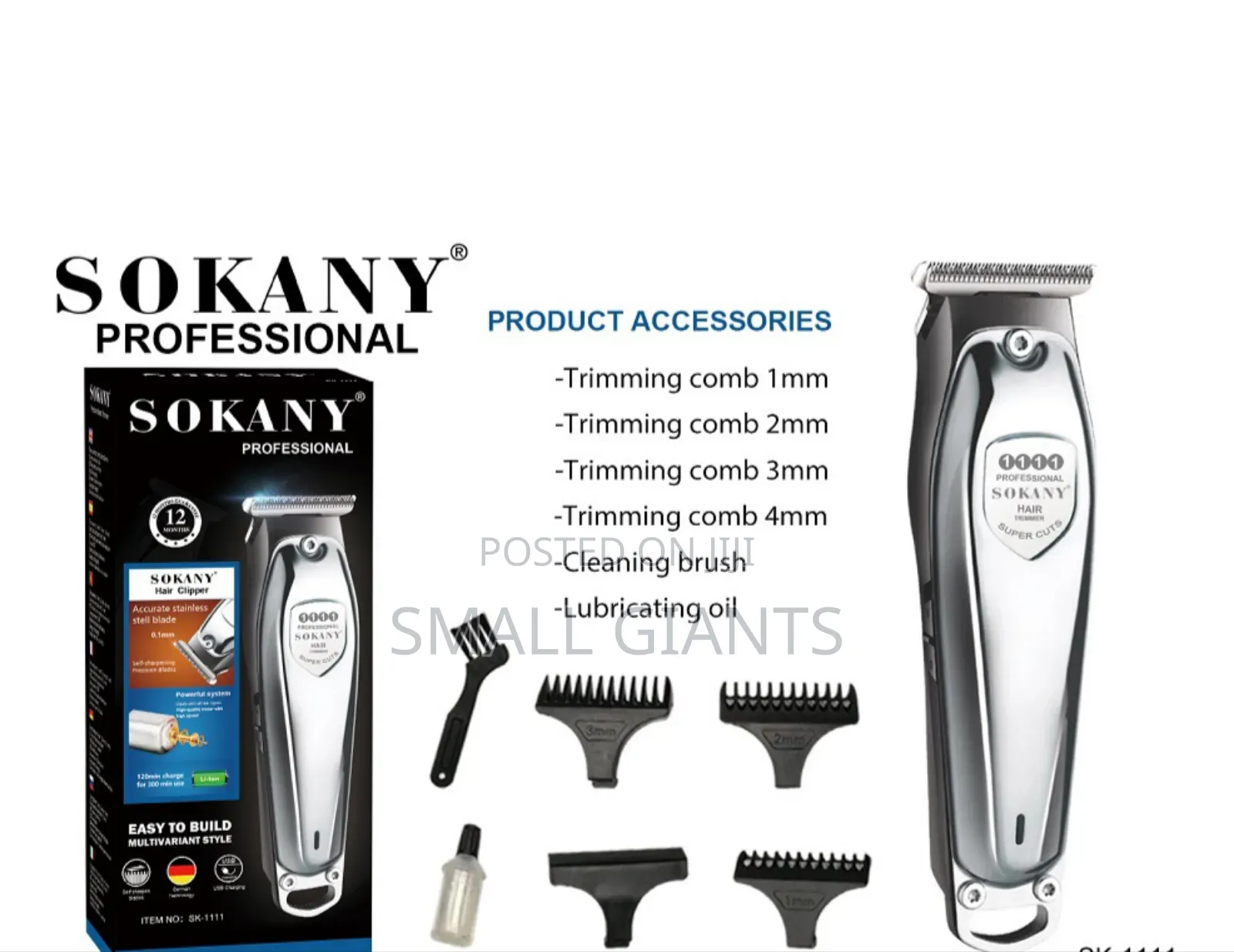 Sokany Hair Trimmer, Model Sk-9915