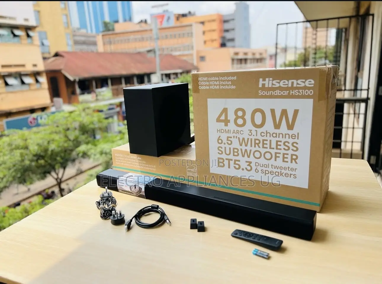 Hisense Hs3100 3.1 Channel Soundbar With Wireless Subwoofer