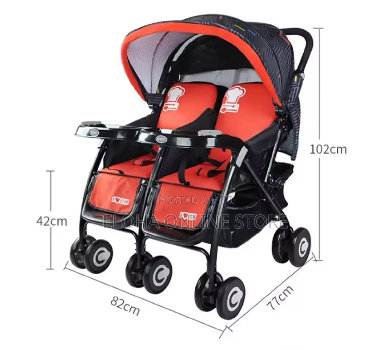 Double Sided Lightweight Twin Stroller
