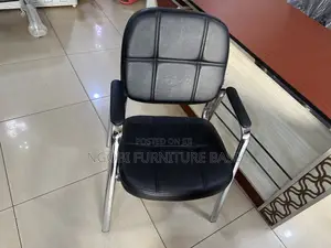 Photo - Vistors Chair Black Leather for Sale