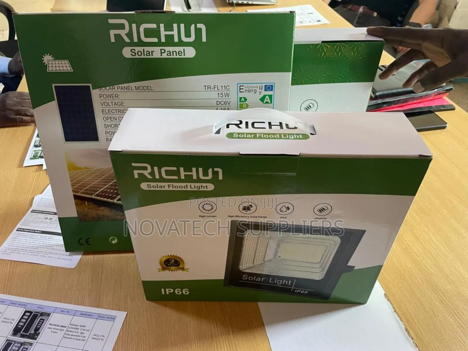 400w Original Richur Led Solar Flood Lights/ Compound Xuko
