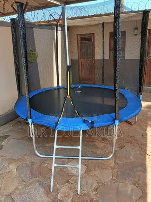 8ft Big Size Trampoline With Safety Enclosure and a Ladder
