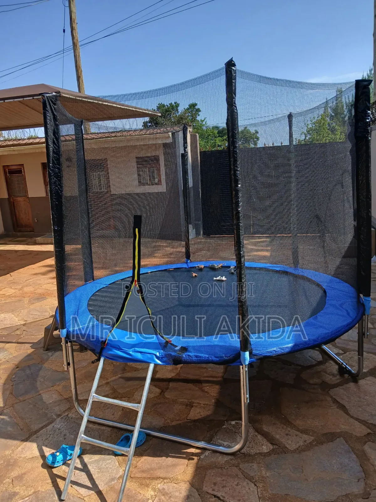 8ft Kids Big Size Commercial Trampoline With Safety Side Net