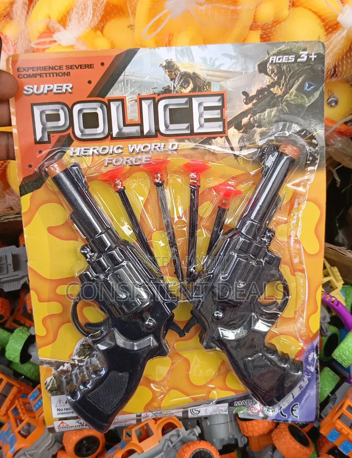 Kids Playing Toy Guns - Black (2pcs)