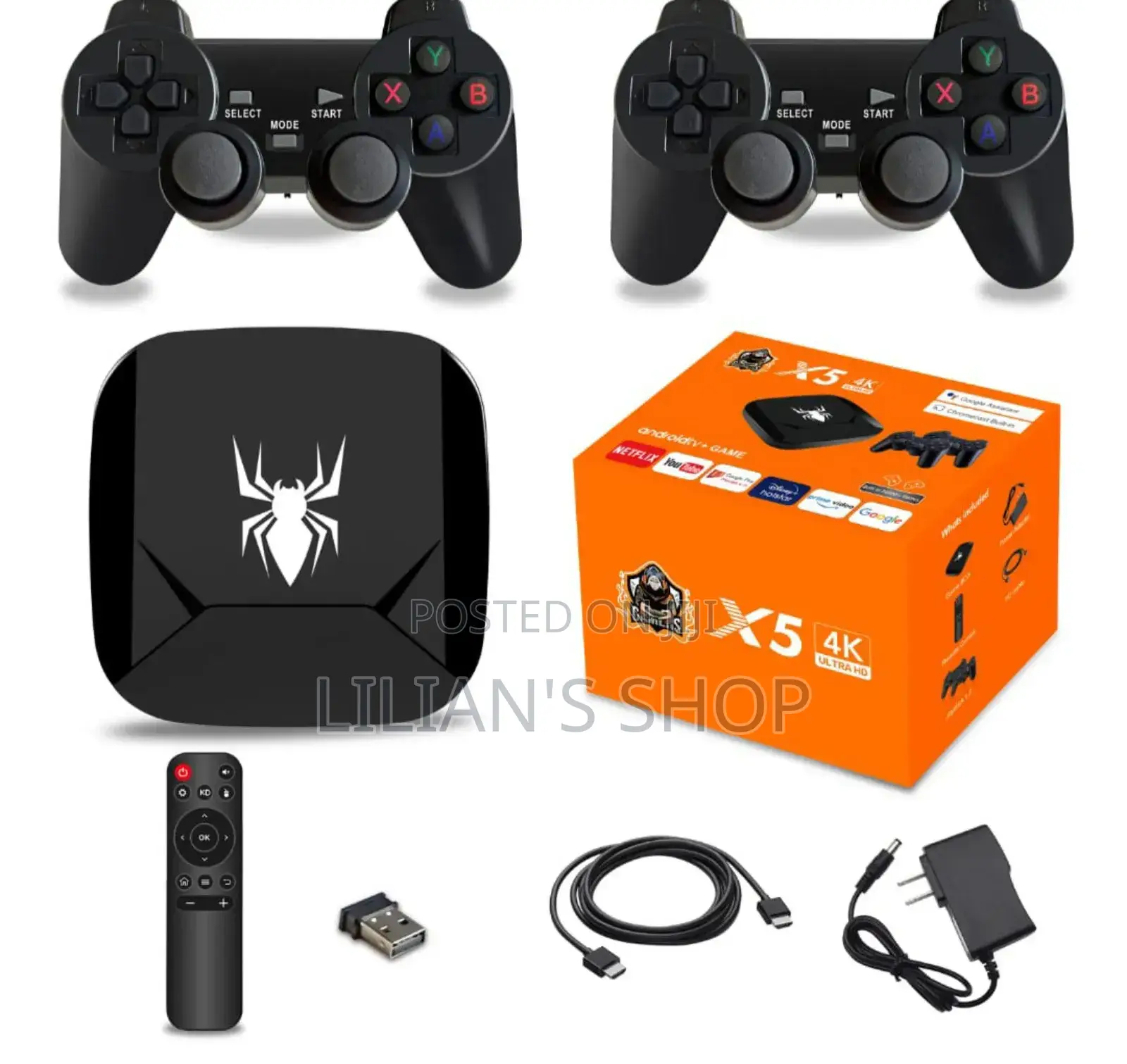 2in1 X5 Android Tv Box and Game Console