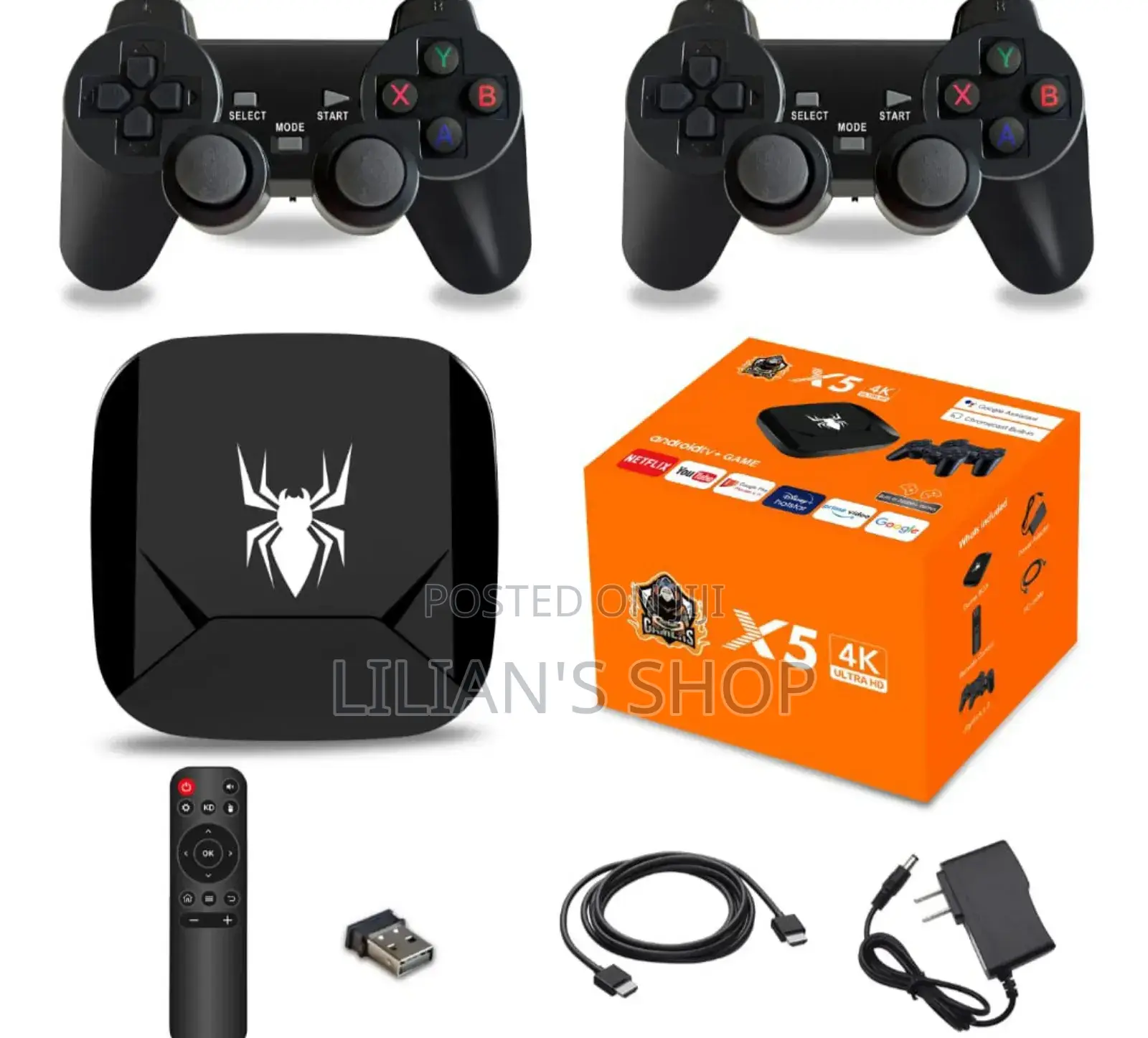 2in1 X5 Android Tv Box and Game Console