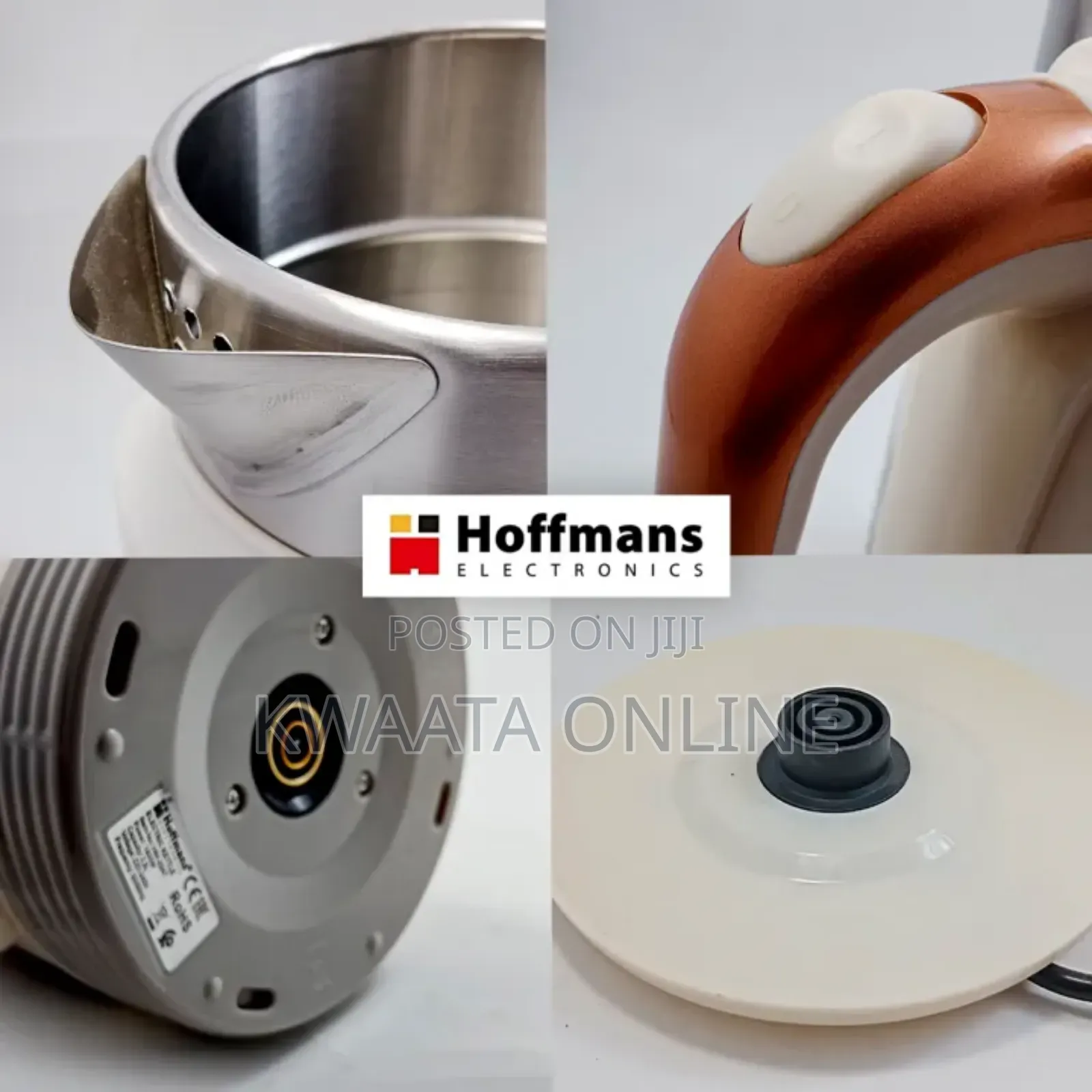 Hoffman 2.5l Electric Water Milk Kettle - 360° Swivel Base