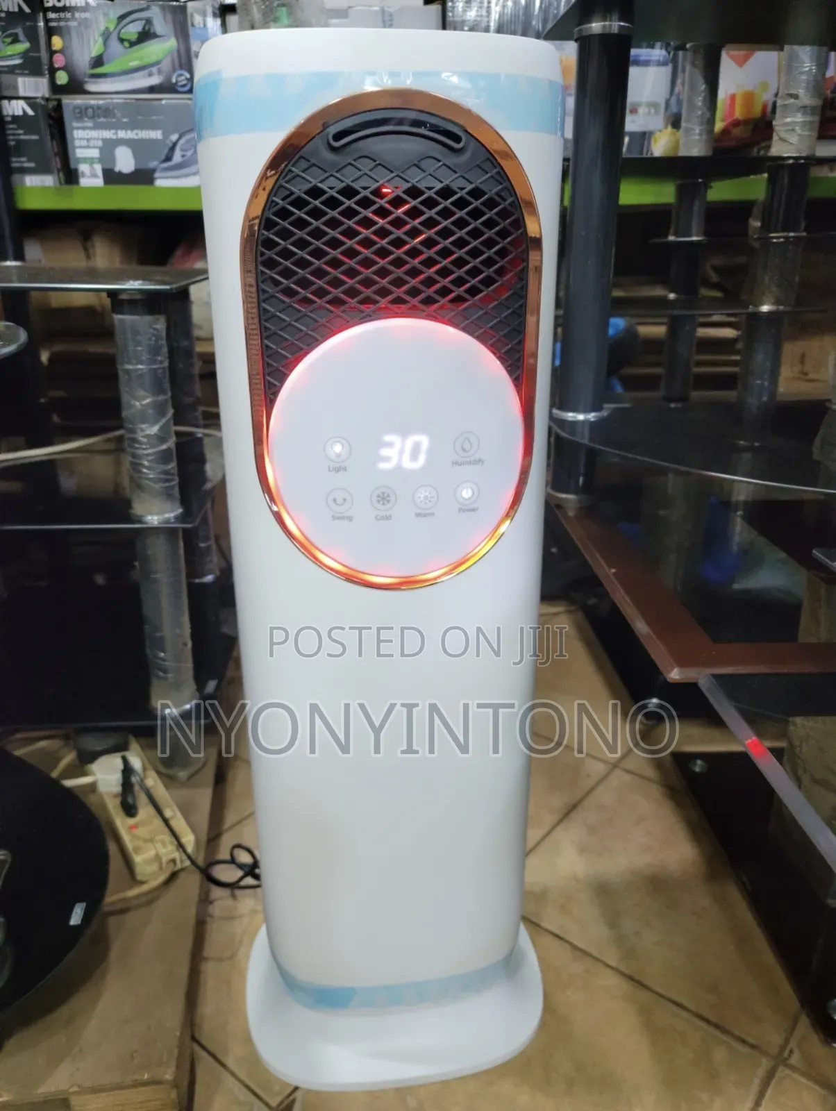 Tower Fan, Humidifier, Air Cooler Thermometer With Remote