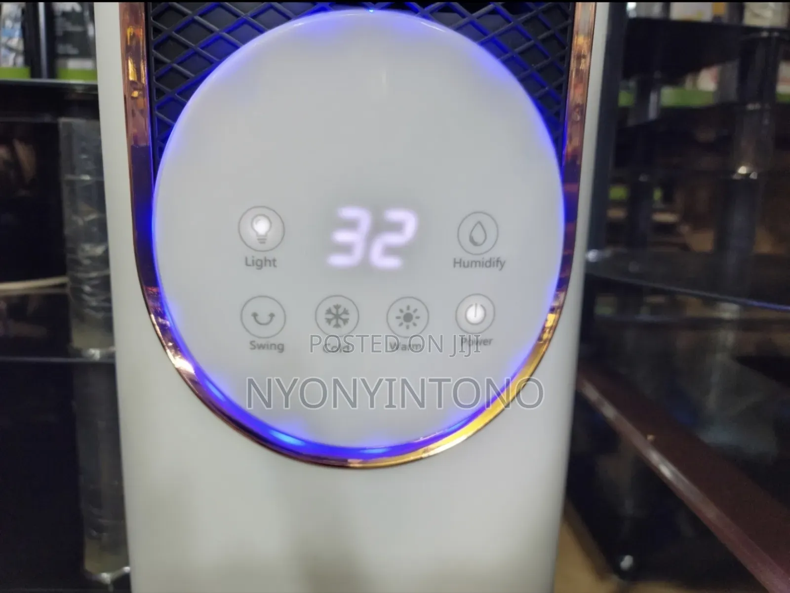 Tower Fan, Humidifier, Air Cooler Thermometer With Remote