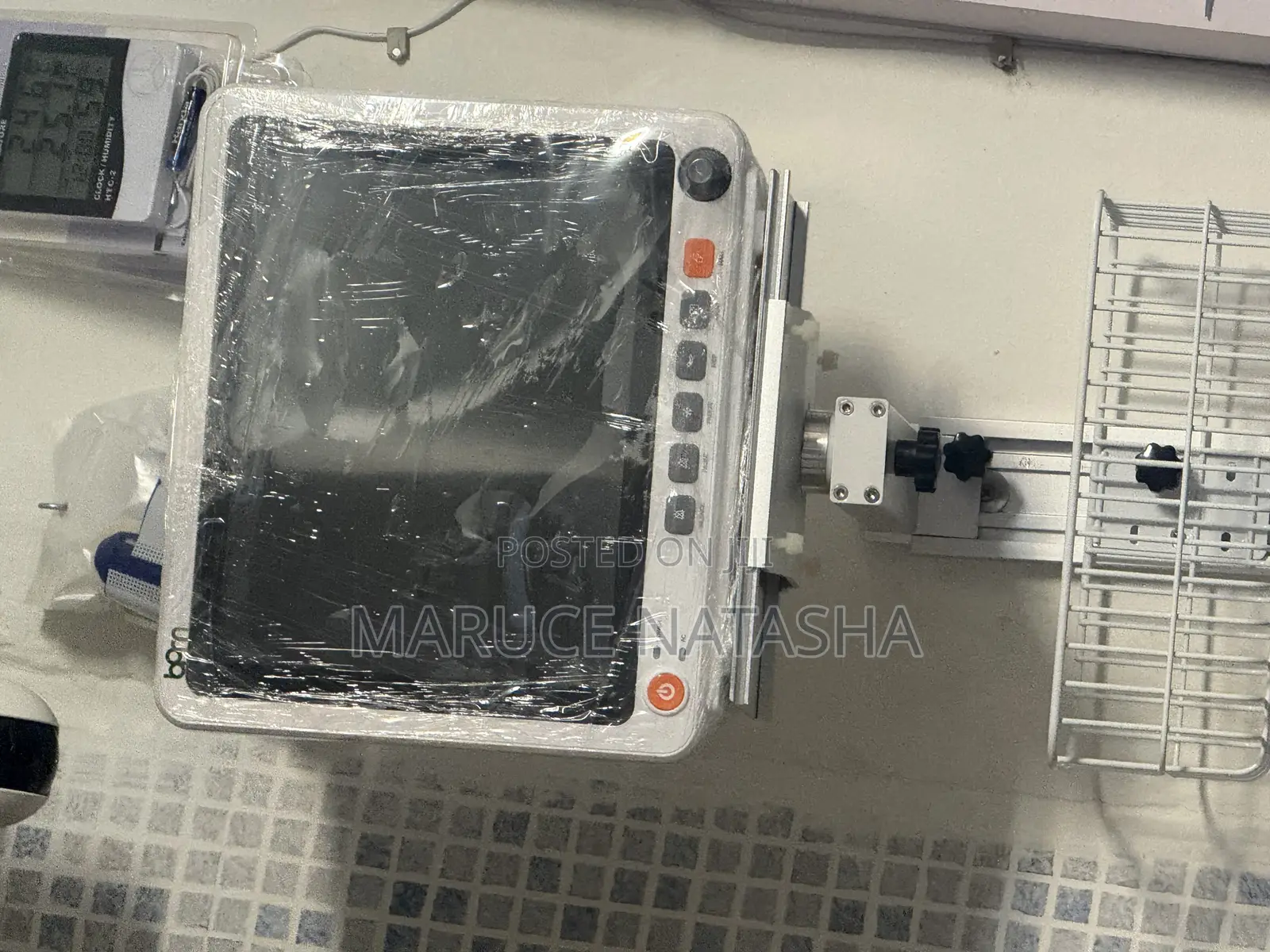 Touch Screen Patient Monitor With a Wall Bracket