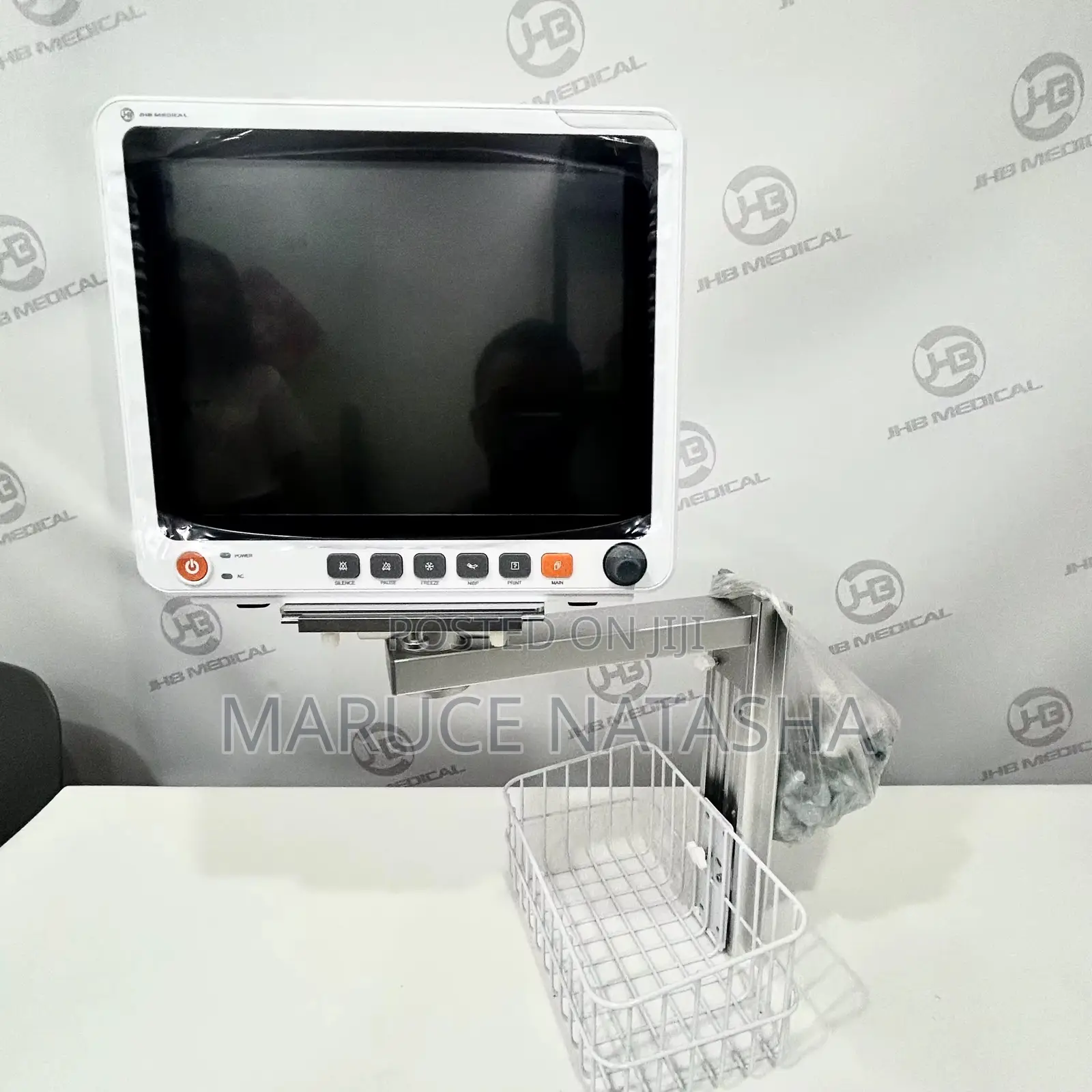 Touch Screen Patient Monitor With a Wall Bracket