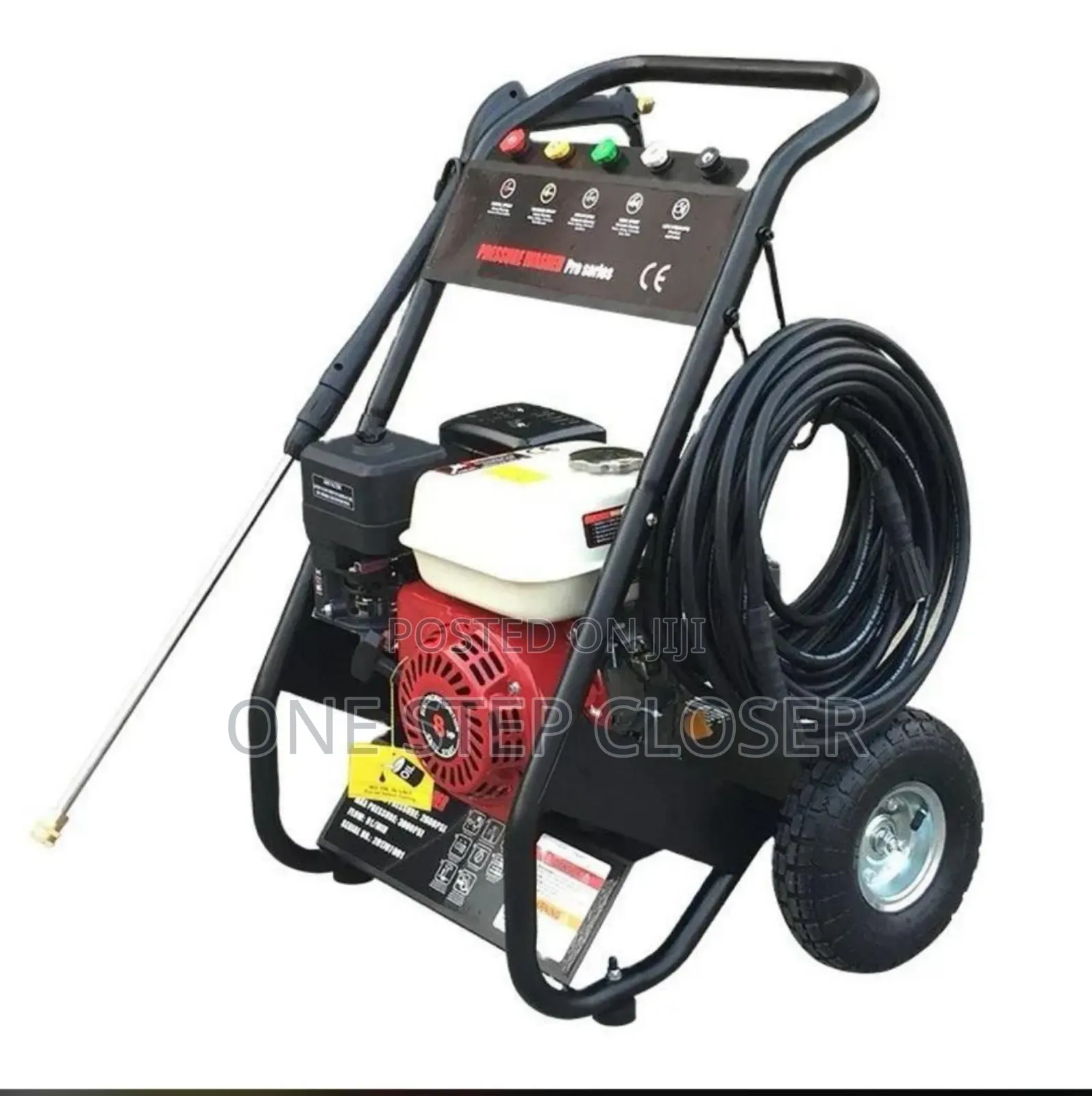 High-Pressure Washer Which Uses Petrol and for Commercial