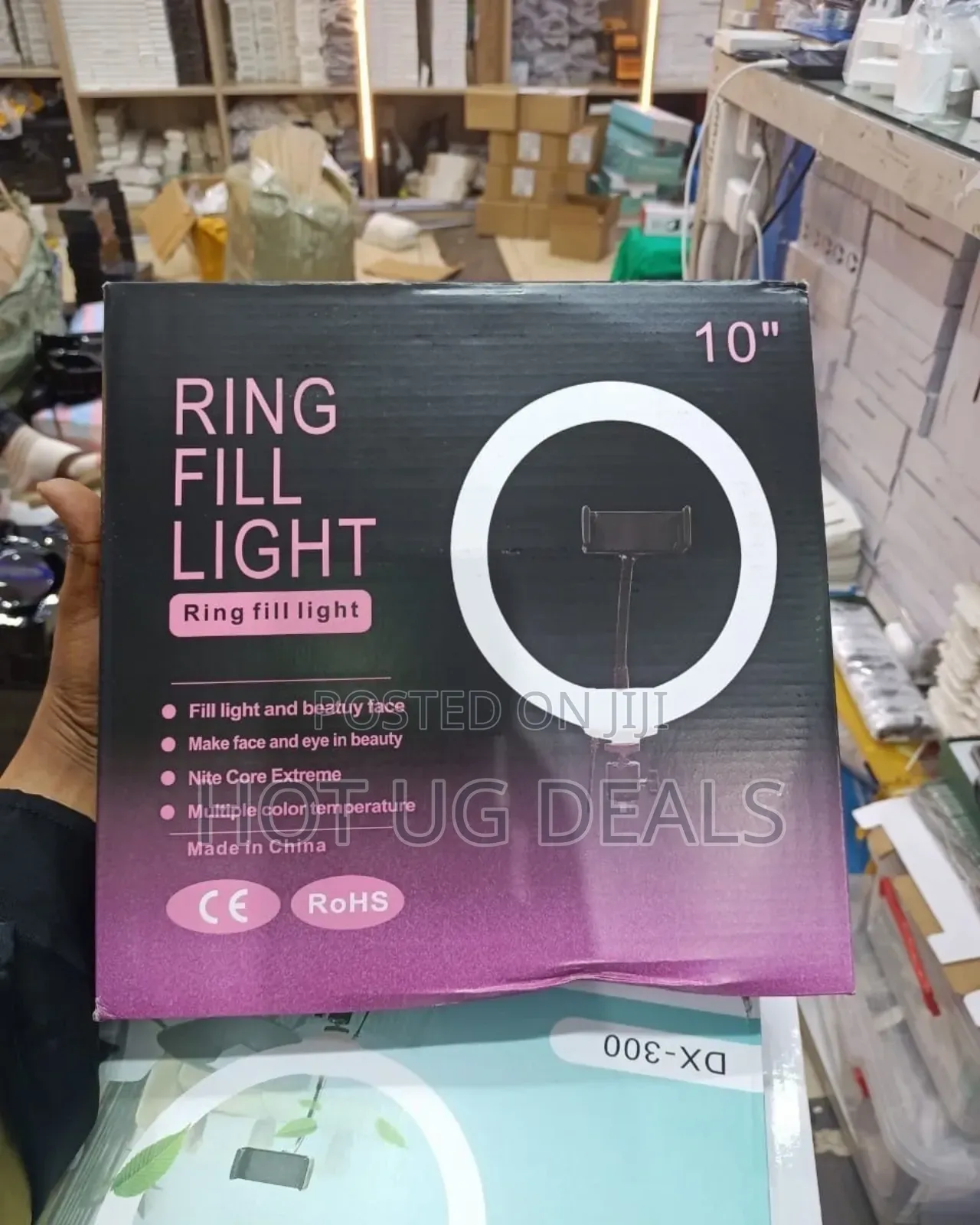 10 Inch Ring Light With Stand, For Tik Tok, Youtube- Black
