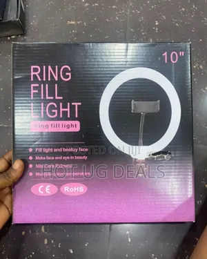 10 Inch Ring Light With Stand, For Tik Tok, Youtube- Black