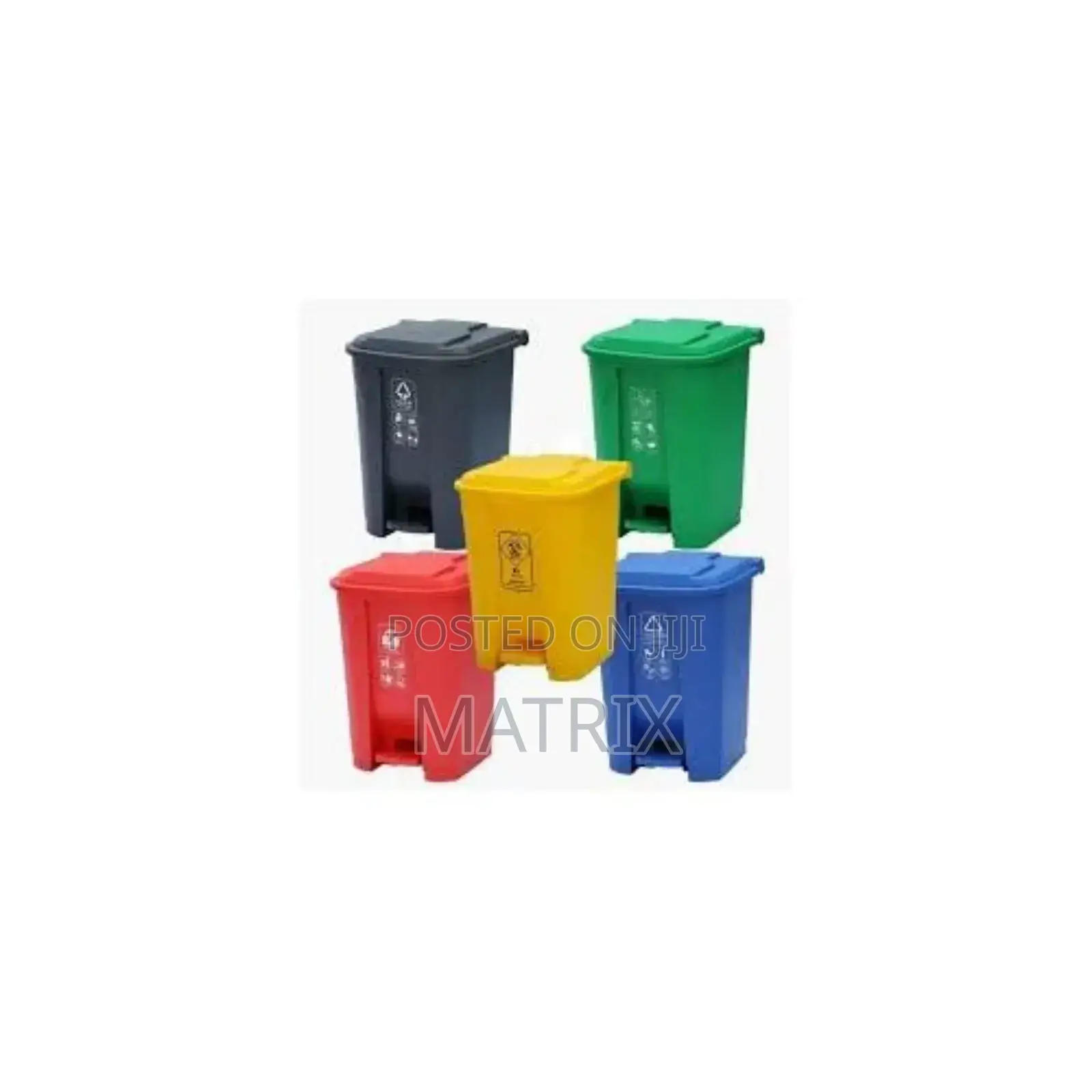 Outdoor Foot Pedal / Step on 30l Plastic Waste Bin