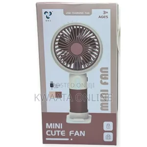 Mini Fan Hand Held Rechargeable 3 Speed - Milticolor