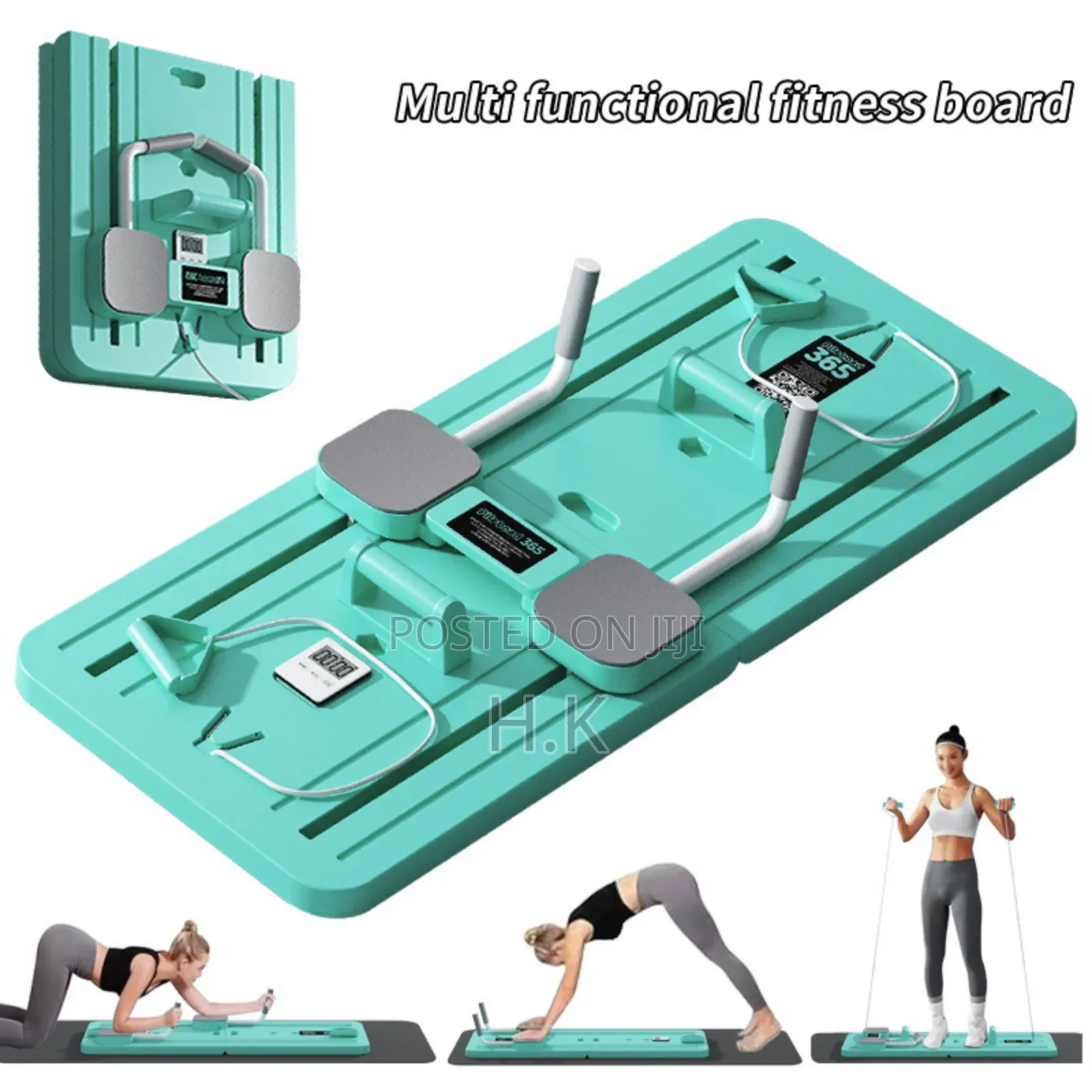Automatic Rebound Abdominal Wheel and Plank Trainer
