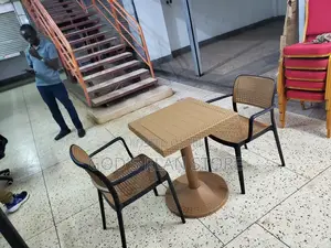 2 Yz2308 Plastic Chairs and Table