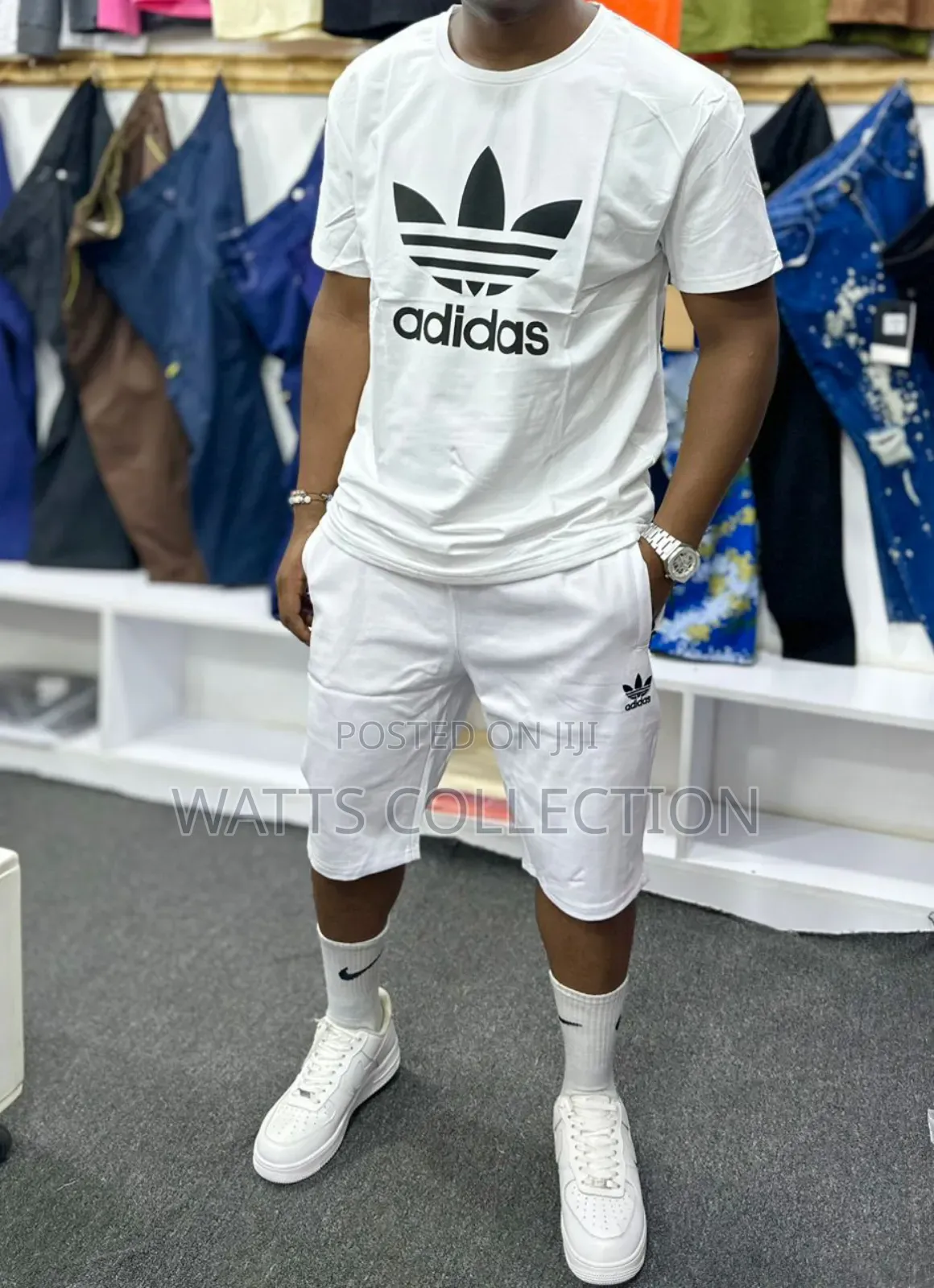 Mens Shorts Two Piece Set