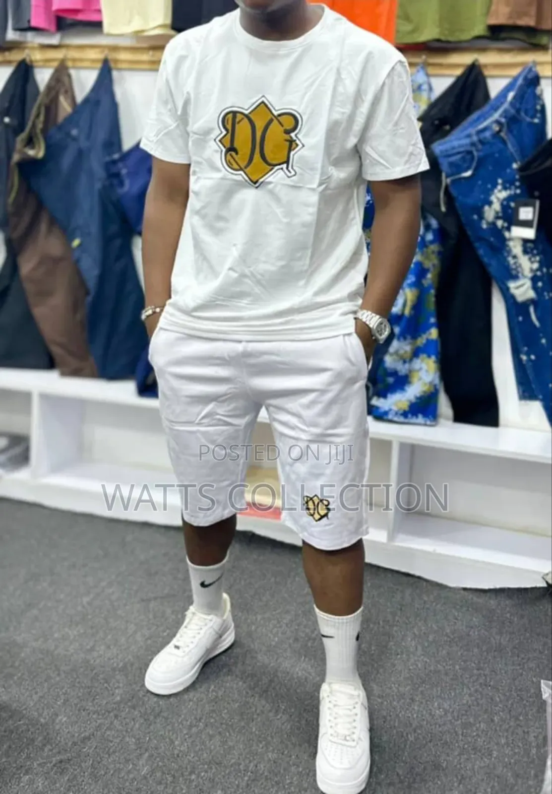 Mens Shorts Two Piece Set