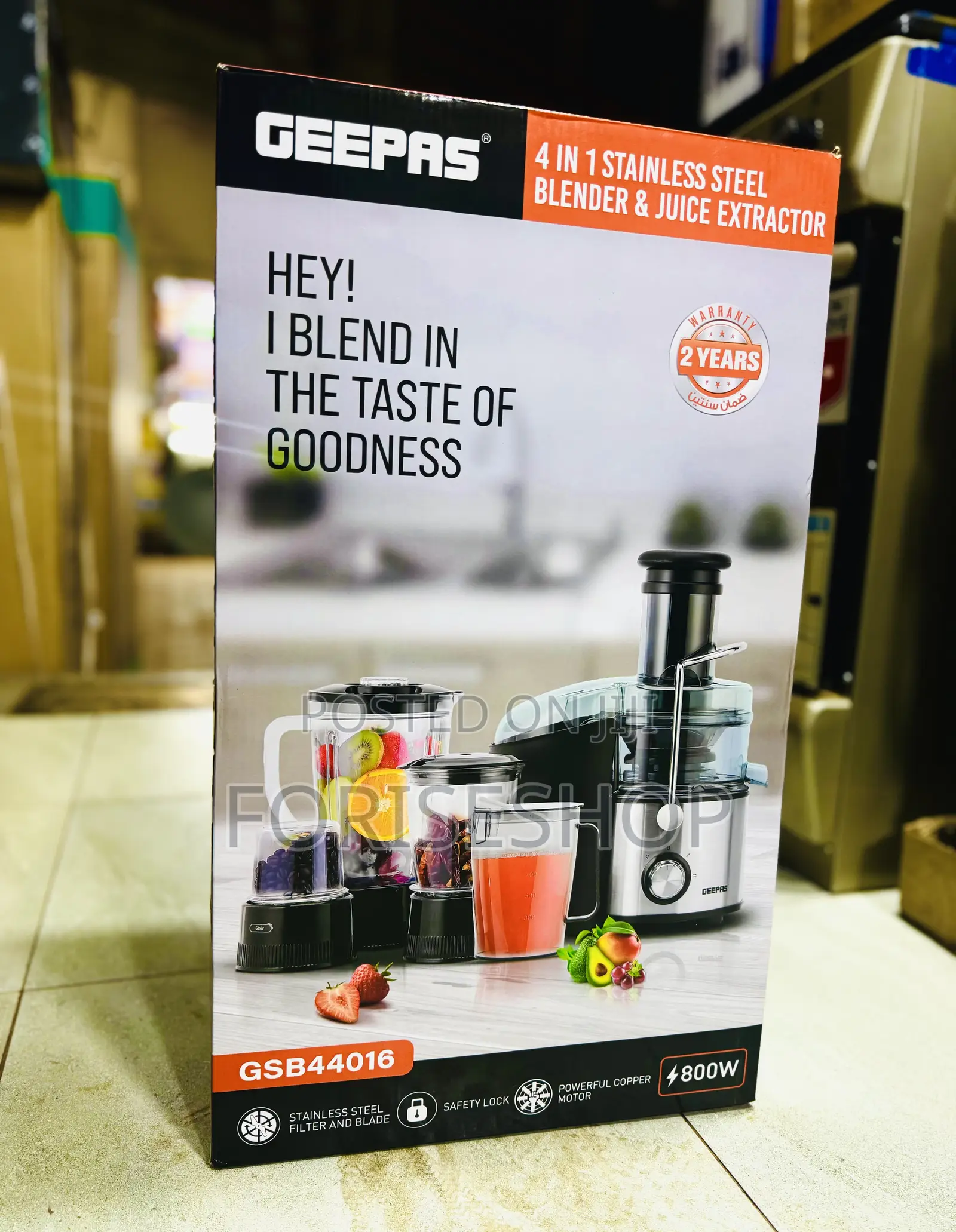 Geepas Blender & Juice Extractor