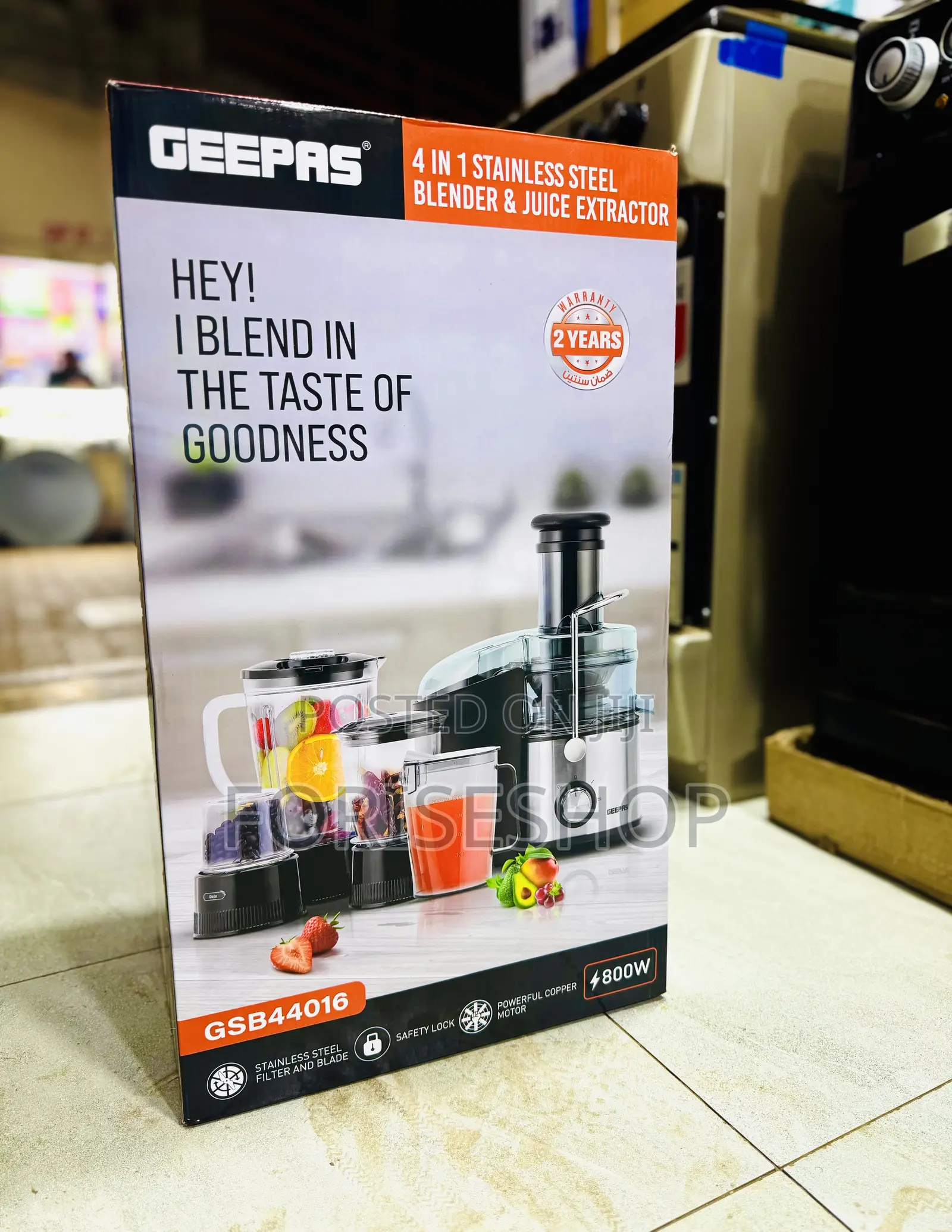 Geepas Blender & Juice Extractor 2in1