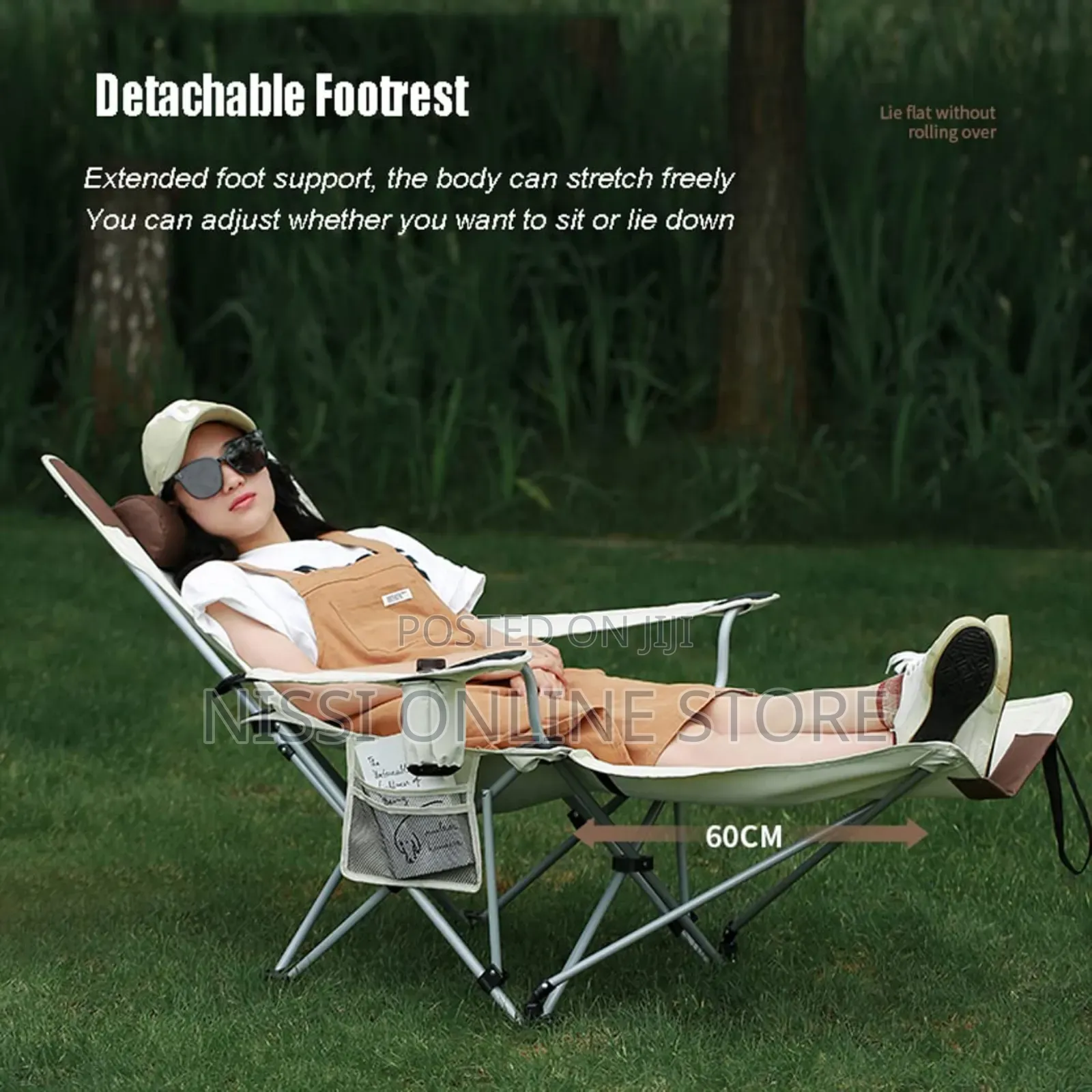 High Back Beach Chair With Cup Holder