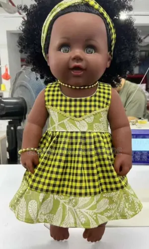 Medium Size Kids Play Black Dolls