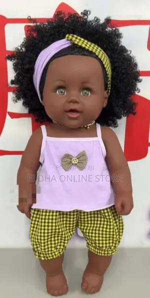Medium Size Kids Play Black Dolls