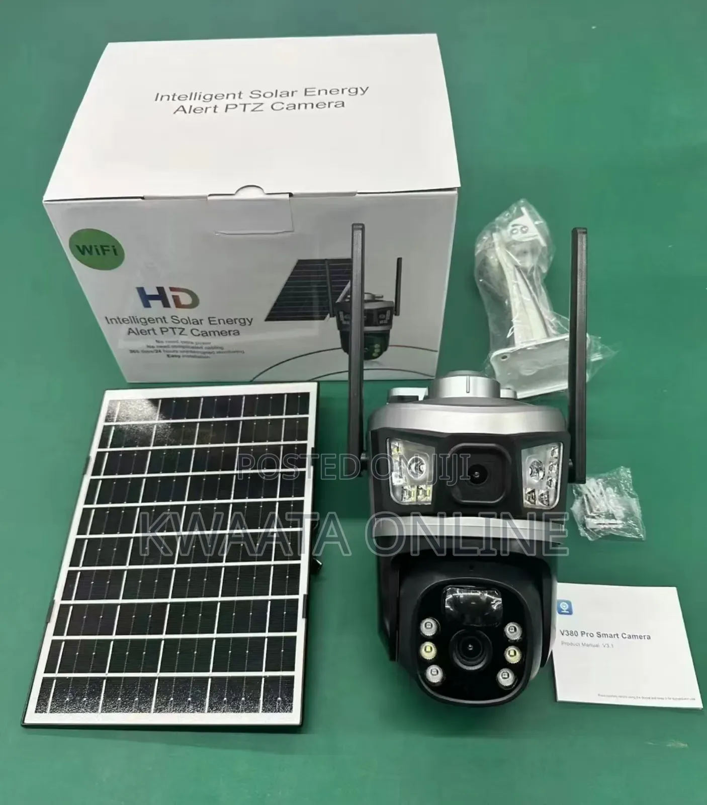 4g Solar 3in1 Outdoor CCTV Camera 2 Lens 3 Screen